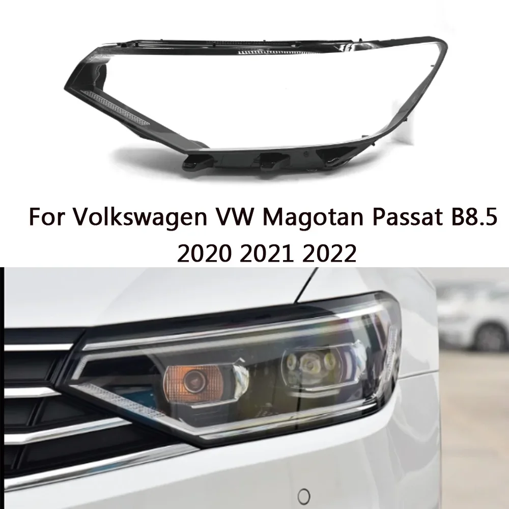 

HTTCY для Volkswagen VW Magotan Passat b8.5 2020 2021, крышка объектива передней фары, стеклянная лампа, абажур