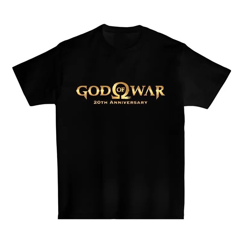 God of War 20th Anniversary Logo Graphic T-Shirt Cotton Men Women Streetwear Tee