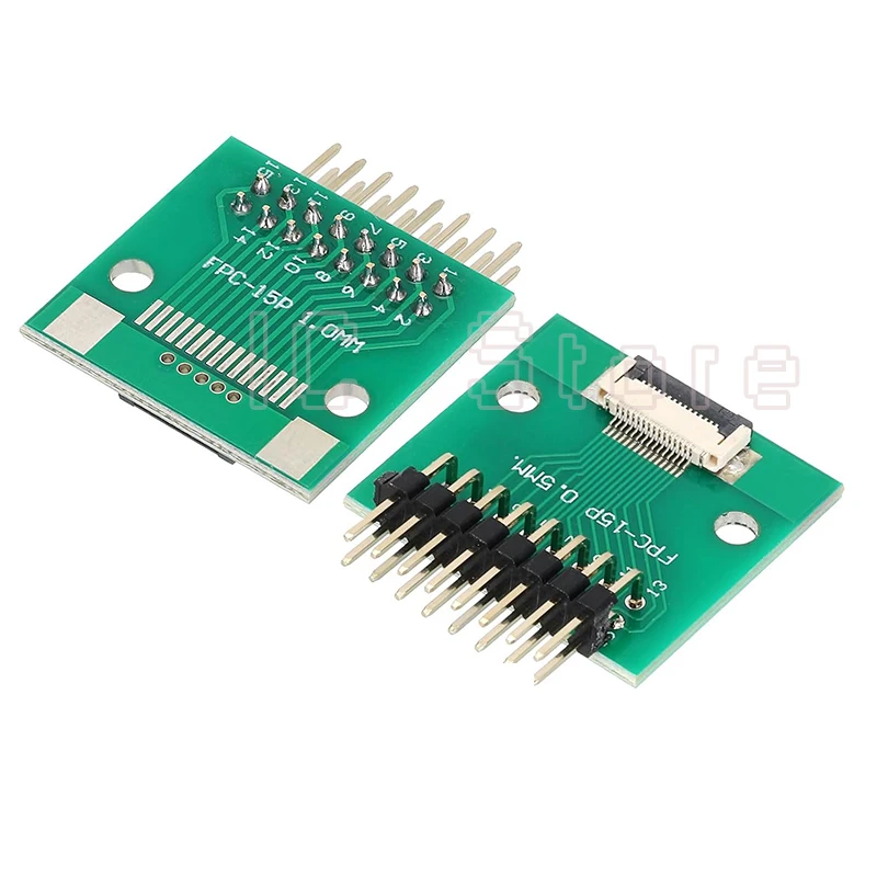 10PCS FPC FFC Adapter Board 0.5mm 1.0mm To 2.54mm Connector Straight Needle And Curved 6 8 10 12 20 24 26 30 34 40 50 60 80 Pin