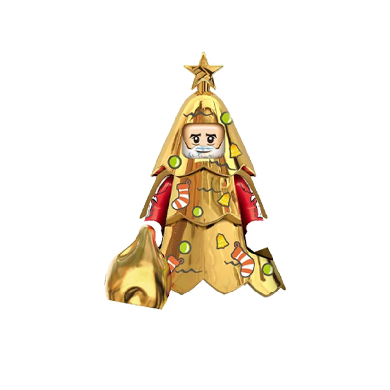 Décennie s de construction de figurine de Noël pour enfants, père Noël, bonhomme de neige, wapiti, arbre de Noël, modèles de bricolage, jouets, cadeau pour garçons et filles, nouveau