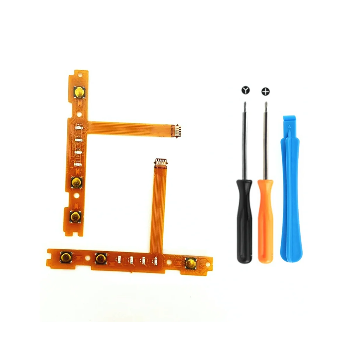 SL SR 단추 키 플렉스 케이블 교체 부품, 닌텐도 스위치 조이콘 NS L/R 게임 컨트롤러용, 스크루 드라이버 도구 포함