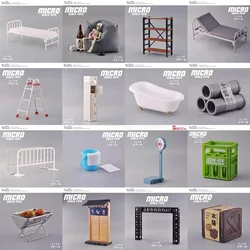 Yamada Japanese 1/12 Food Toy Doll Soldier Figurine Scene Accessories Furniture Bed Sofa Bathtub Ladder Miniature Model