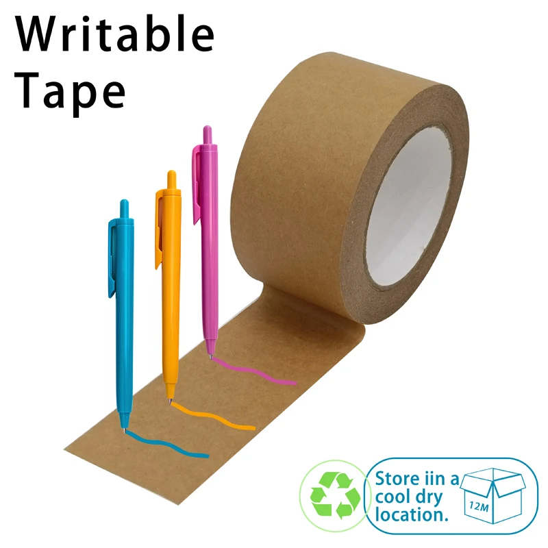 custom.Personalized Self Adhesive Single Side Brown Custom Gummed Self Adhesive Kraft Packing Tape