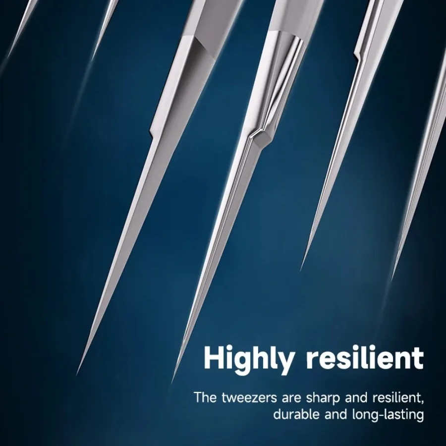 XZZ SS-11A/SS-11B 0.01MM Hand-Polished Stainless Steel 3D Tweezers for Mobile Phone Repair Mainboard Flying Wires Clamping Tools