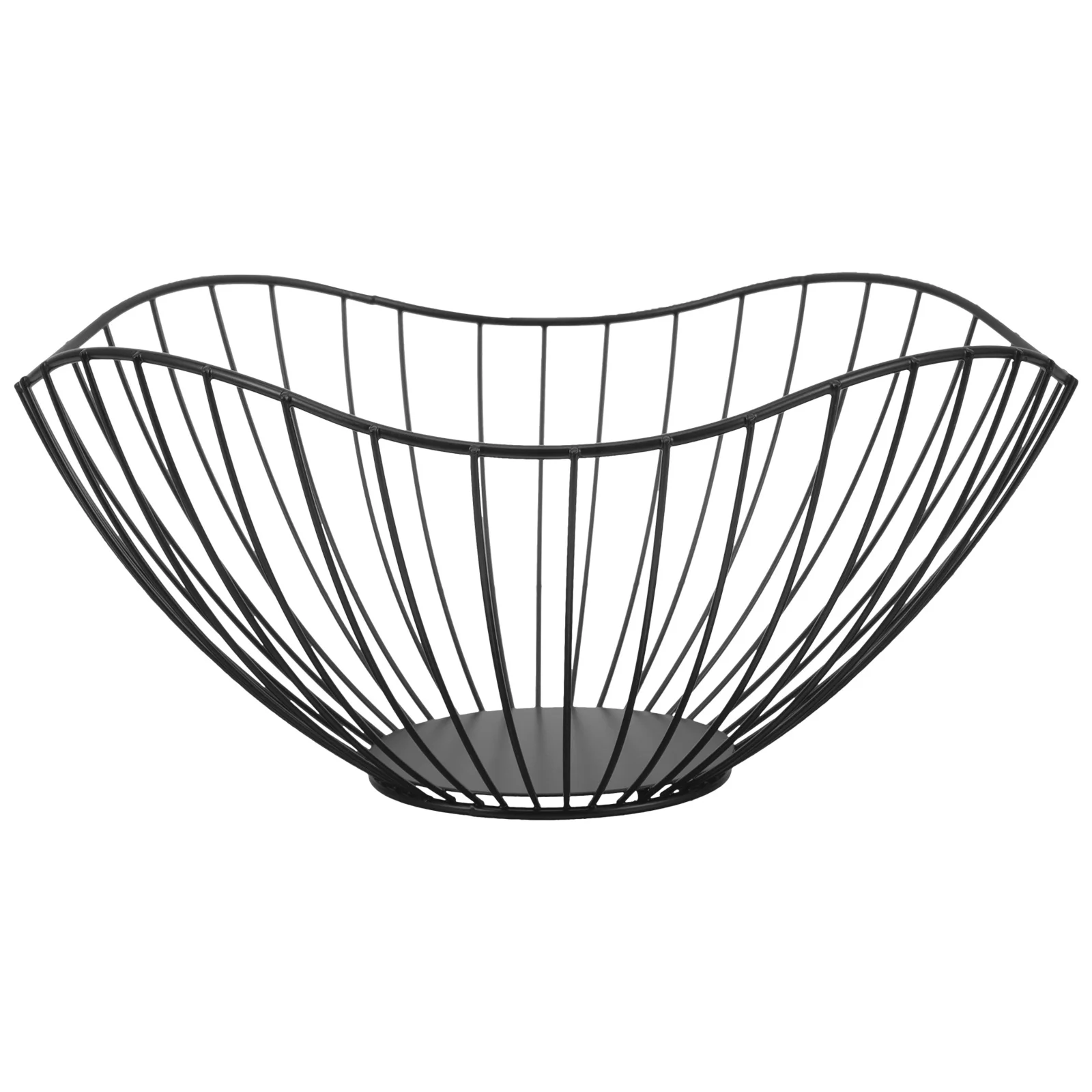 

Metal Fruit Basket Hollow Out Kitchen Storage Wire Fruit Bowl Table Organizer Table Basket