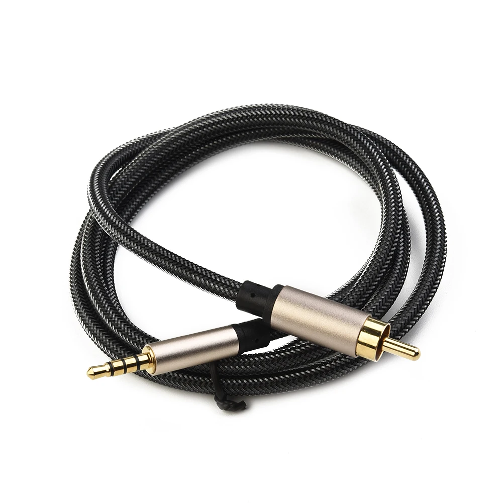 3.5mm Male To RCA Audio Cable Adapter Digital Coaxial Audio Video Cable Stereo SPDIF Home Video HDTV Accessories