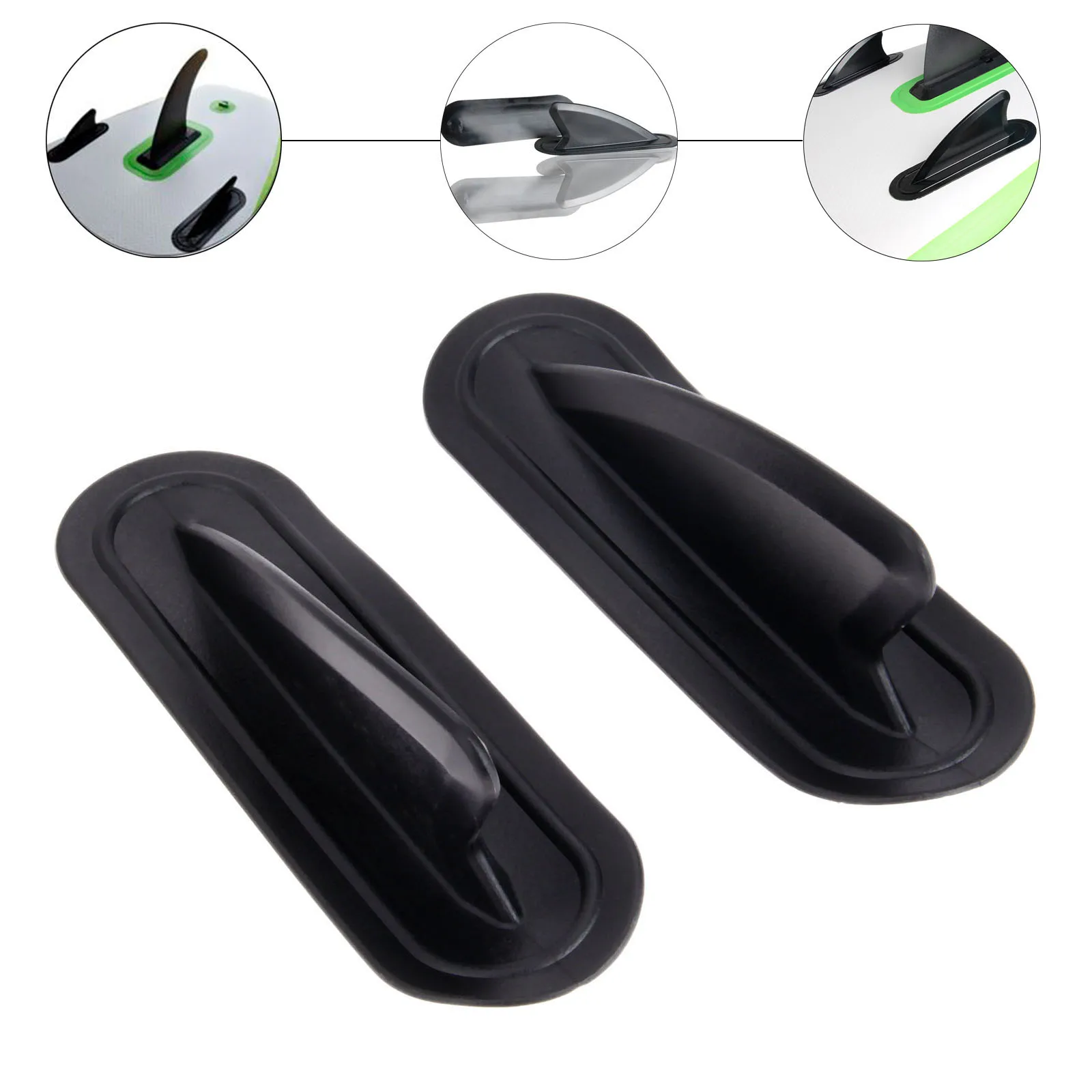 2 Pcs Kayak Skeg Tracking Fin Spare Side Fin For Stand Up Paddle Board Stability Integrated Stuck Surf Sup Board Boats Accessory