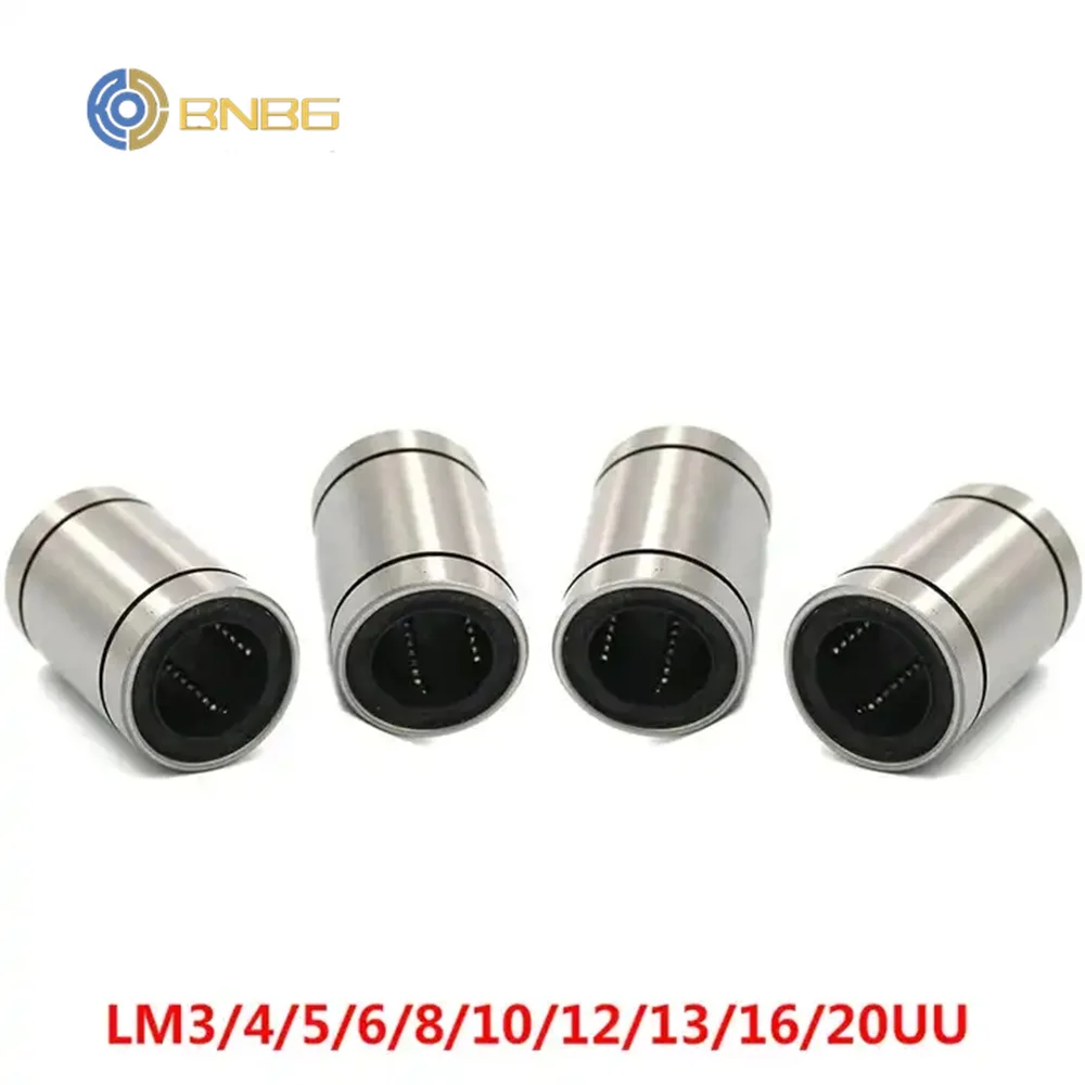 Hot sale 5pcs LM3UU LM4UU LM6UULM8UU LM10UU LM12UU LM16UU LM20UU Linear Bushing CNC Linear Bearings Linear Shaft