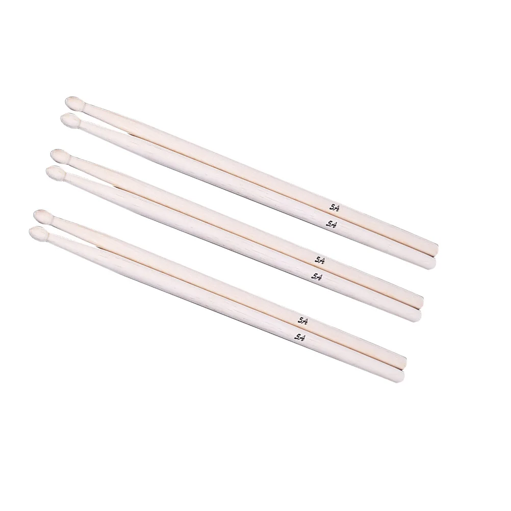 

3 Pairs Drum Stick Drumming Equipment Sturdy Drumsticks Musical Parts Maple Accessories Wooden