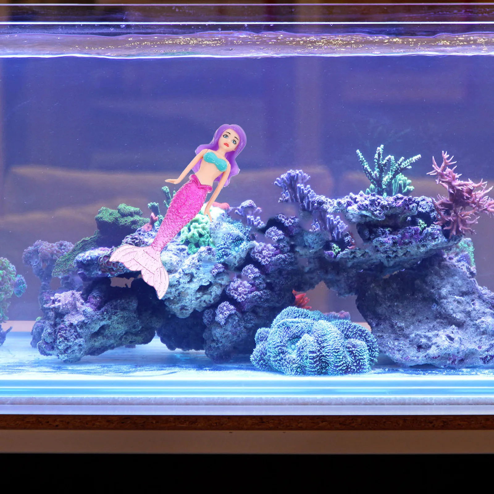 ألعاب حورية البحر البلاستيكية العائمة للغوص في حوض الاستحمام للأطفال، هدايا حفلات أعياد ميلاد البنات