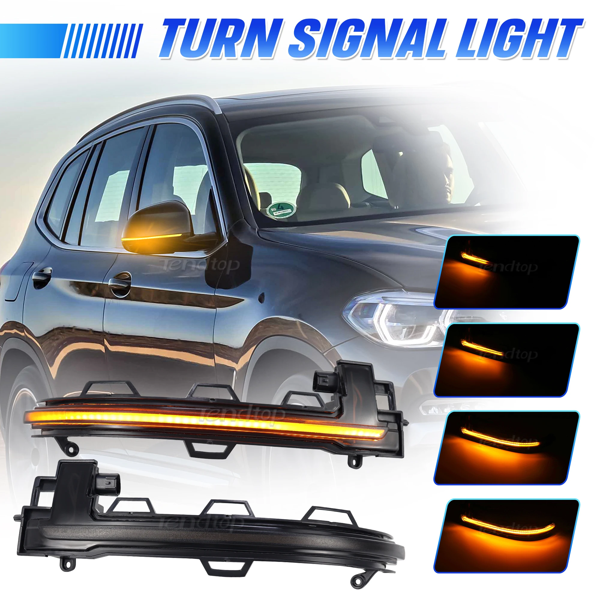 LED Dynamic Blinker Turn Signal Light Sequential Side Indicator  for BMW X3 IX3 G01 G08 X4 G02 X5 G05 X5 G06 X7 G07