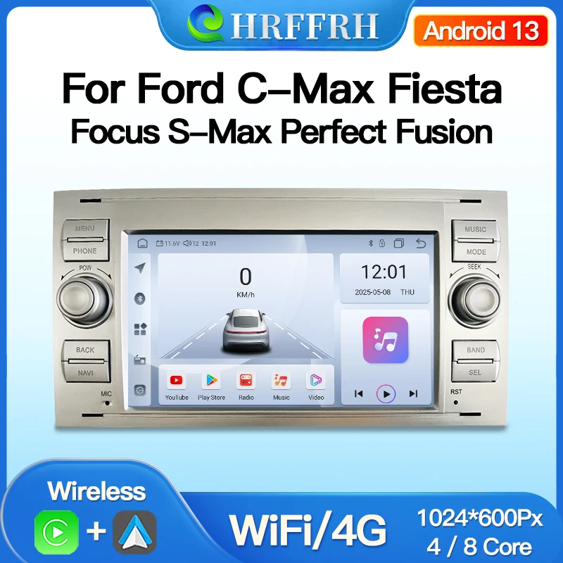 

Android Auto Linux System For Ford C-Max Fiesta Focus S-Max Perfect Fusion Carplay Car Radio GPS Multimedia Player Navigation