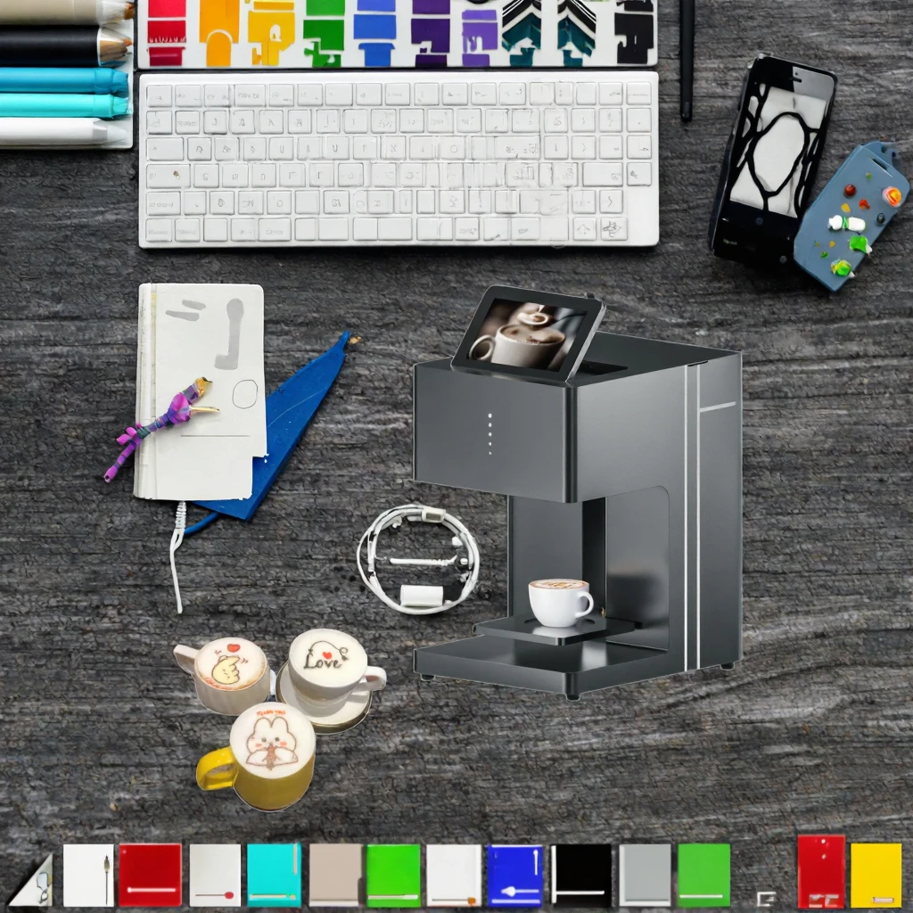 STLF JW لطابعة الطعام التجارية ثلاثية الأبعاد للقهوة |   جديد التلقائي لمس الحبر الصالحة للأكل XP600 طابعة ملصقات صورة شخصية الفن صور L