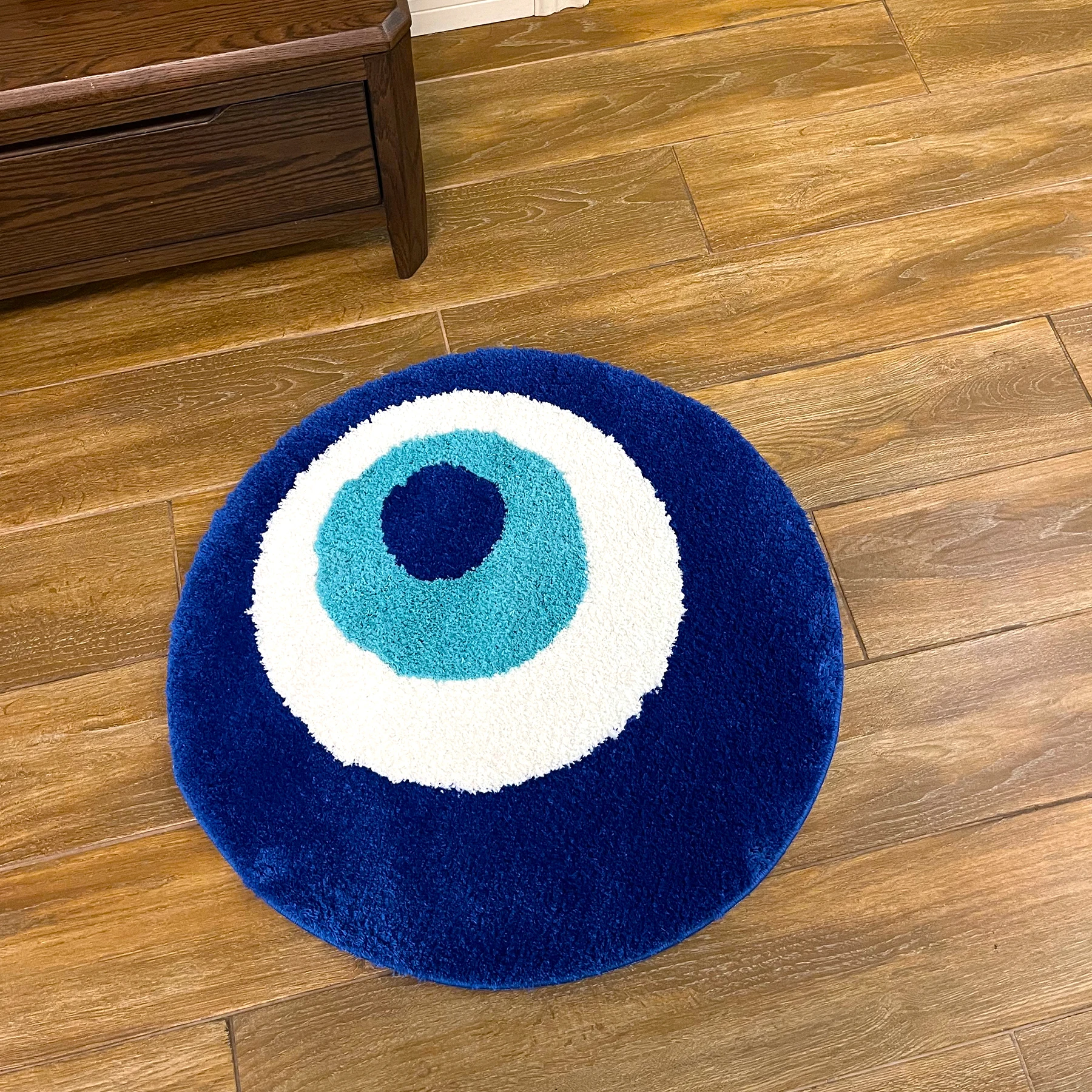 LAKEA Fluffy Evil Eye Circle Rug Carpet Plush Comfortable Handmade Bedroom Ultra Soft and Fluffy High Quality for Halloween