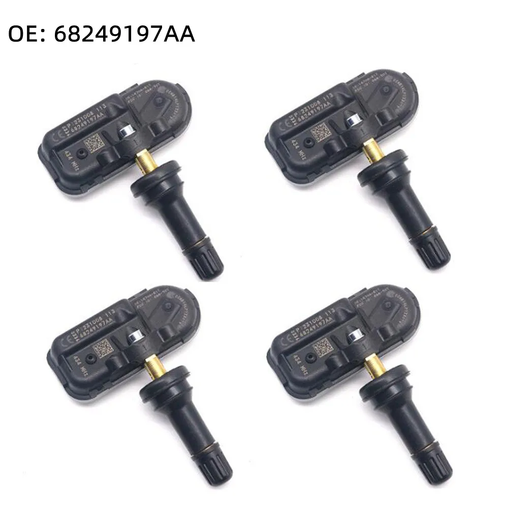 

4pcs NEW Tire Pressure Sensor Tire Pressure Monitor OE# 68249197AA For Dodge Ram 2013-2020 For Jeep Cherokee For Ram 1500