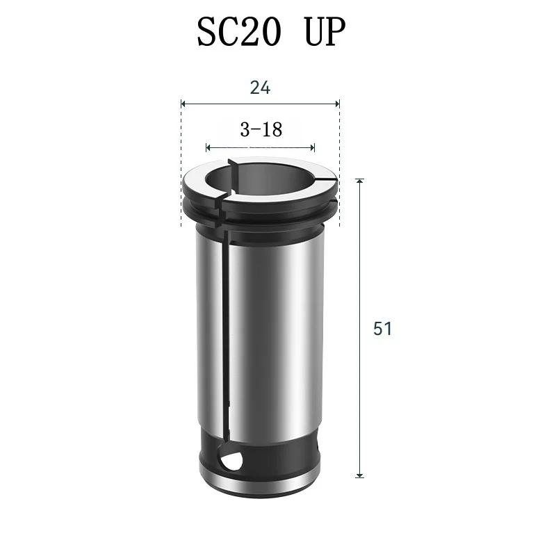

SC20 HP0.01mm Inner Diameter spring Collect hold chuck with standard collet for cnc milling lathe tool Engraving machine