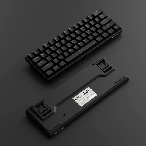 Akko 3061S HE Mechanical Keyboard 60% Black Russian ANSI Magnetic Switch Rapid Trigger 8K TypeC Wired RGB Custom Gaming Keyboard