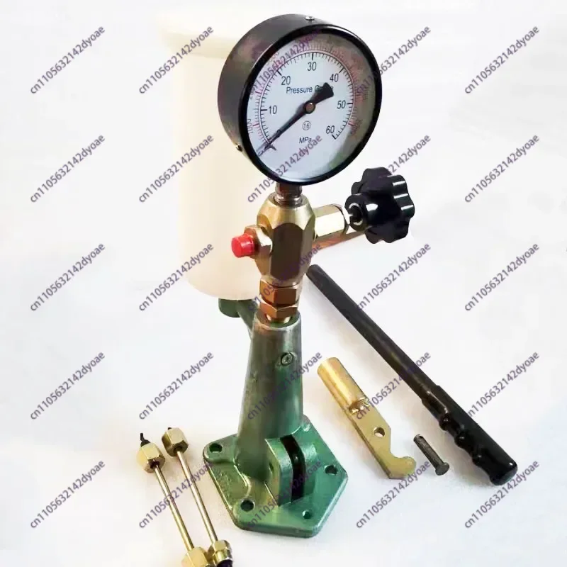 S80H Diesel Injector Nozzle Calibrator And Tester With Manual Boost Pump For Common Rail Systems Large Tank