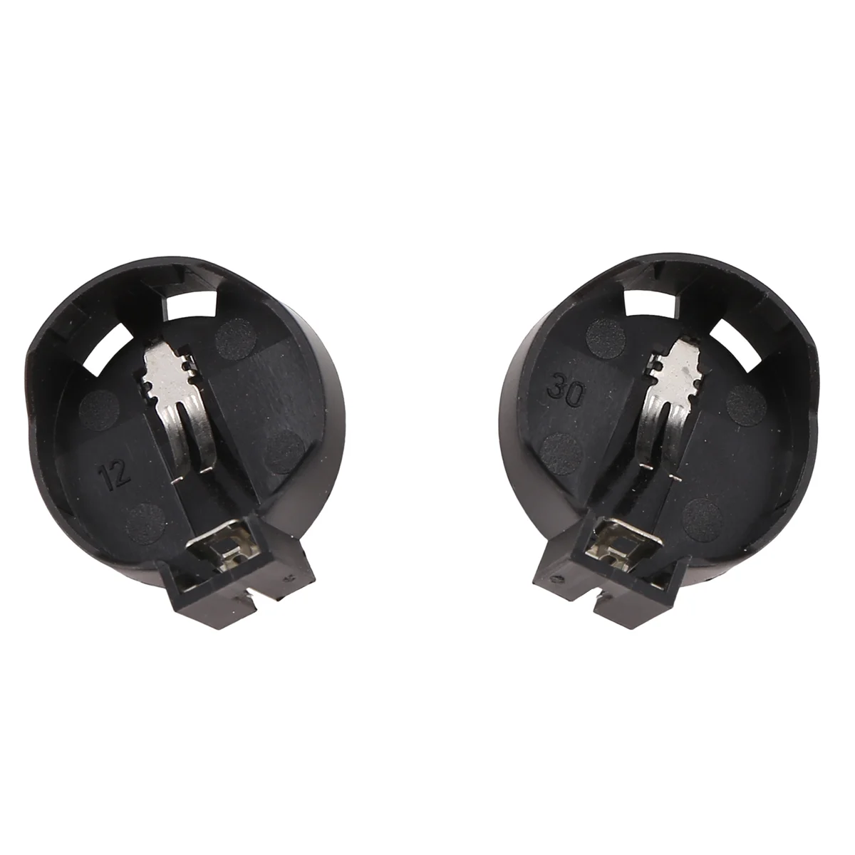 AT08 Новый 10 шт. черный круглый чехол-держатель для батарей с кнопкой для CR2032 2016 2025