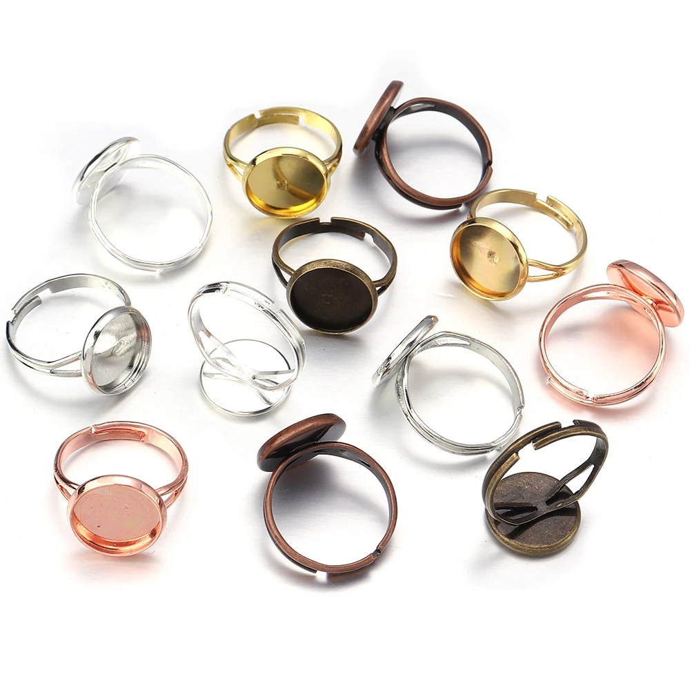 10 ピース/ロット調整可能なブランクリングベースフィット径 - Ring Set Adjustable のレビューと価格
