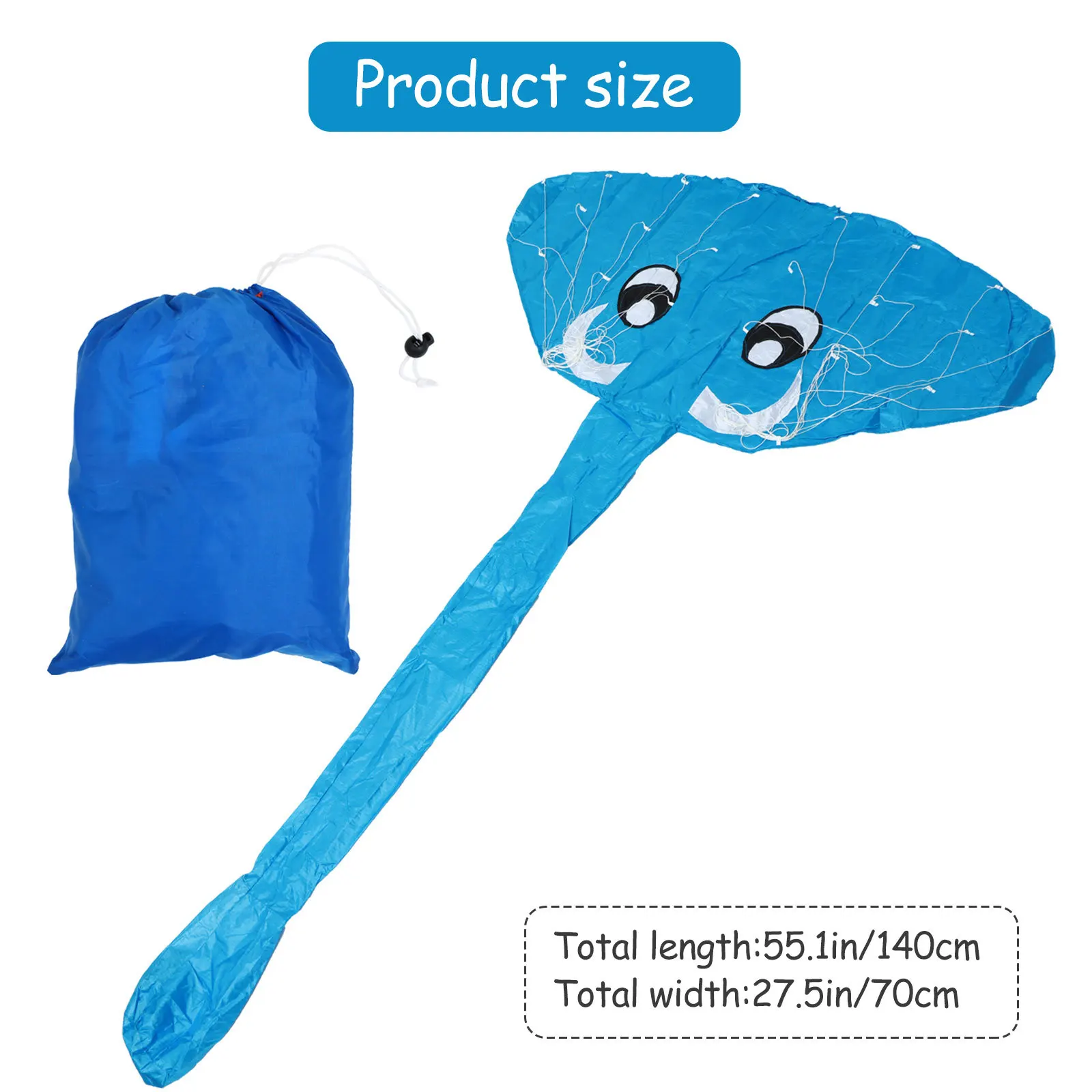 1 set 1 Set Elephant Kite Frameless Cloth Outdoor For Kids Long Tail Cartoon Flying Kite Durable Outdoor Play Fun Gift