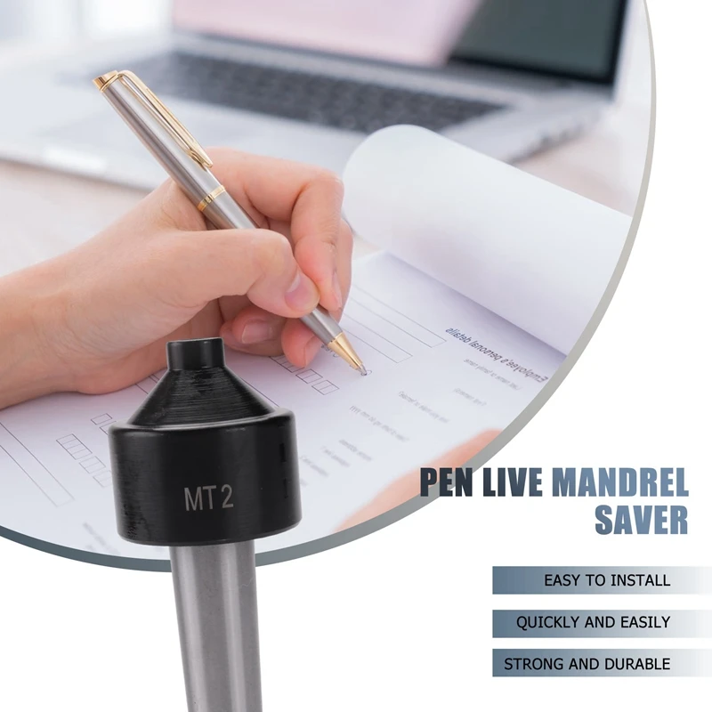 

Pen Turning Lathe Live Mandrel Saver for Woodworking Morse Taper MT2 Liver Center-AB09