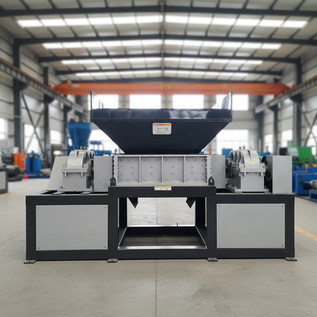 Diesel Mobile Tire Shredder Tire Shredder Machine And Metal Separator