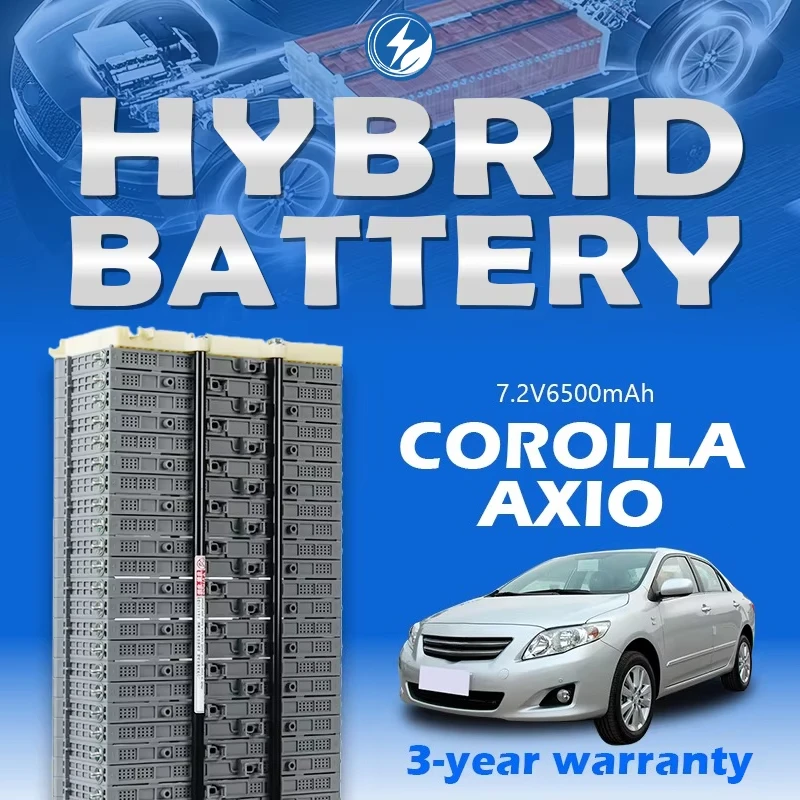 Hybrid Car Battery 7.2V 6.5Ah, Lithium Ion Replacement for Toyota Corolla Hybrid, 70C High Rate CE Certified Module