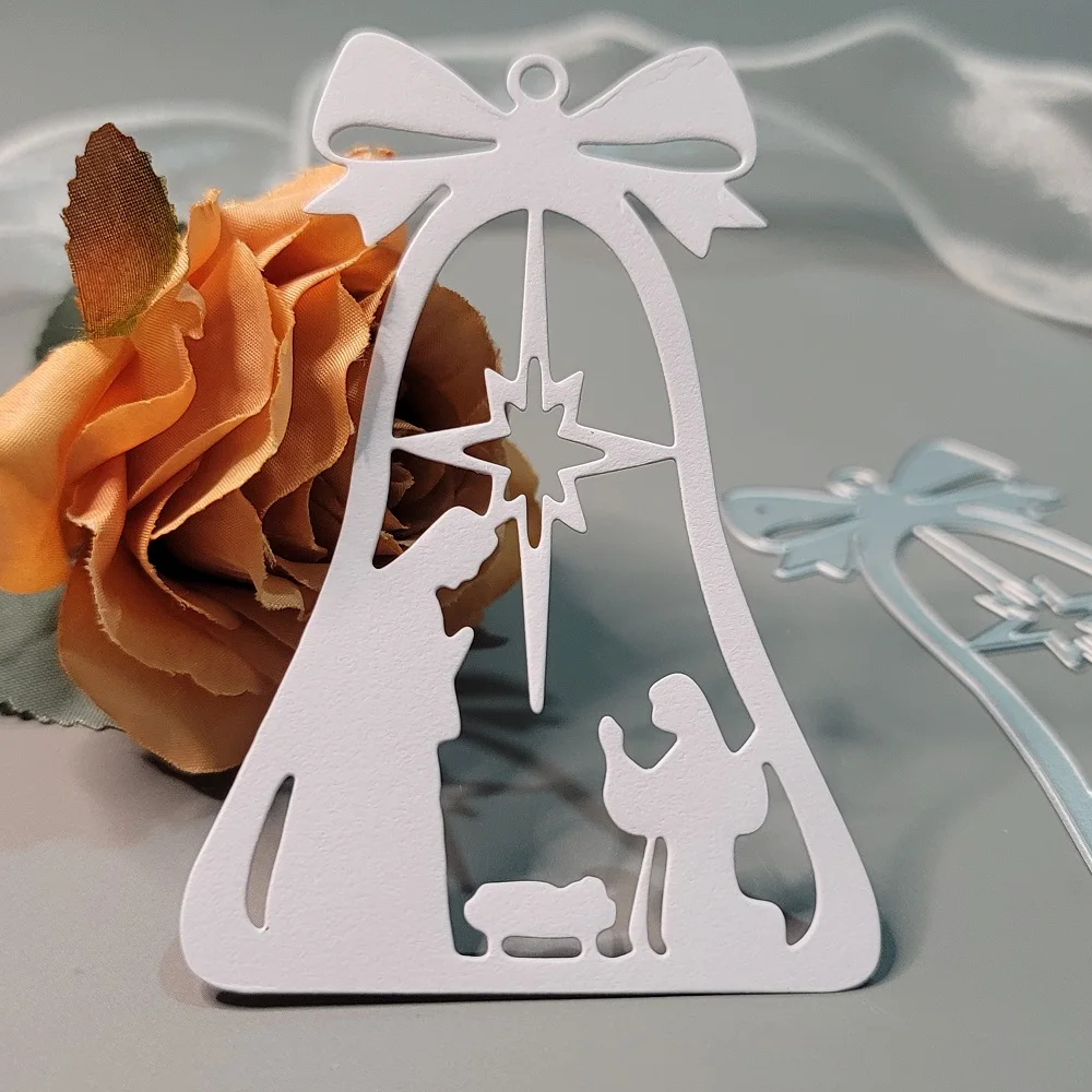 New Metal Cutting Dies Christmas Bell Scrapbook Embossing Craft Jesus Die Cut Album Paper Card Making Tool Blade Punch Stencils