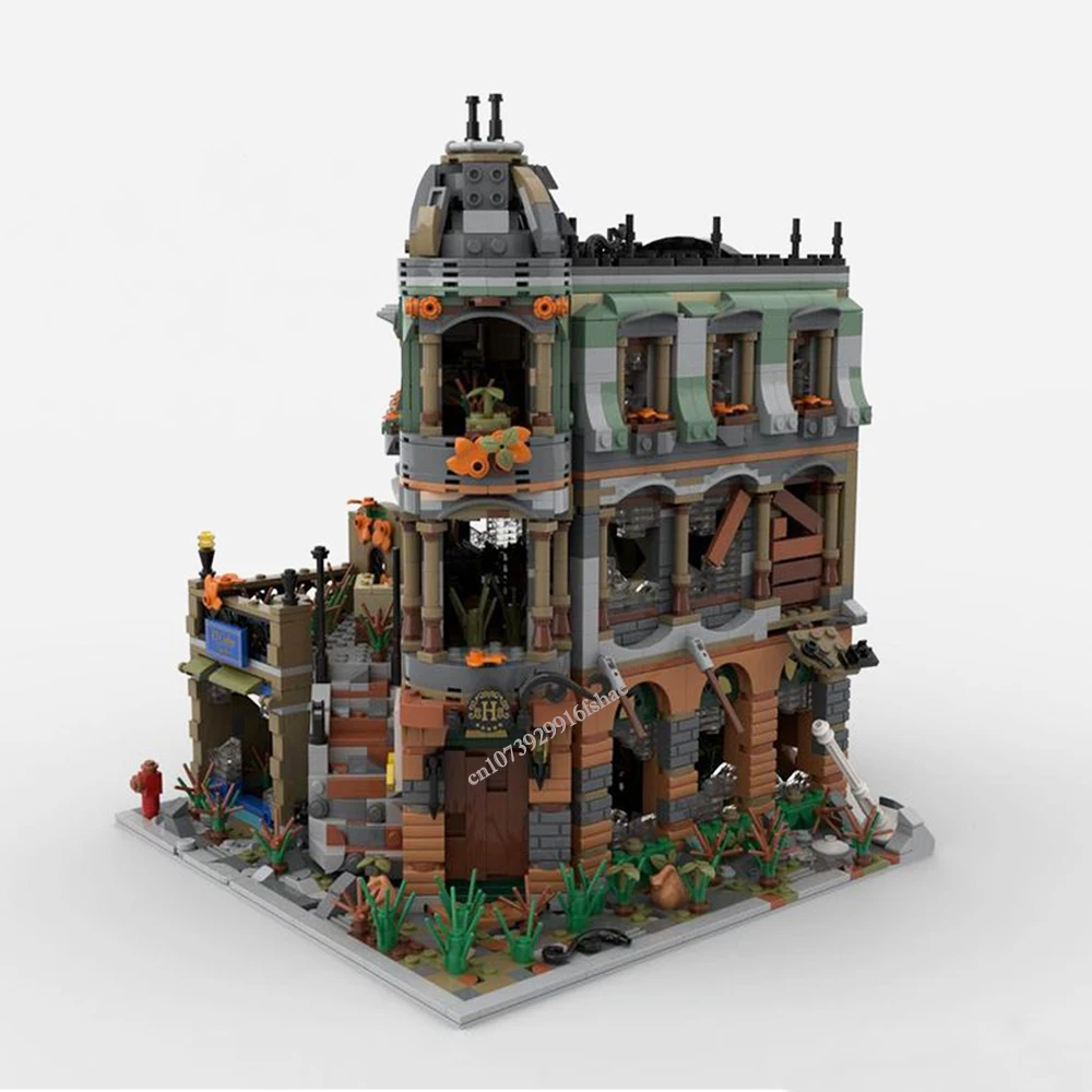 3574PCS City Hot Selling Street View Moc Modular Apocalypse Version Boutique Hotel DIY creative ideas Toy Gift blocks MOC-10297