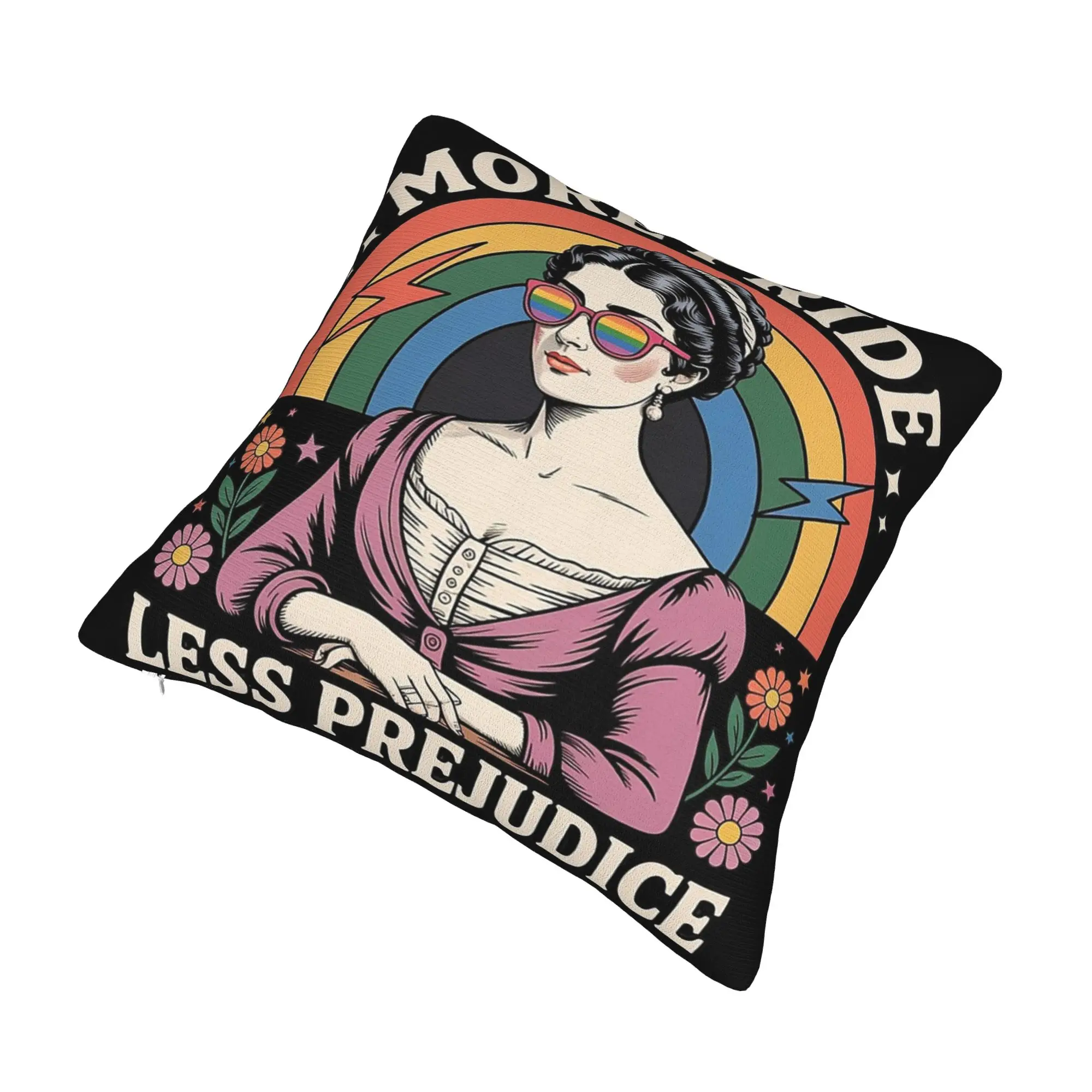 Decorative Pillow Covers More Pride Less Prejudice  Stuff Living Room  Throw Pillow Case Cover Zipper Multi-Size