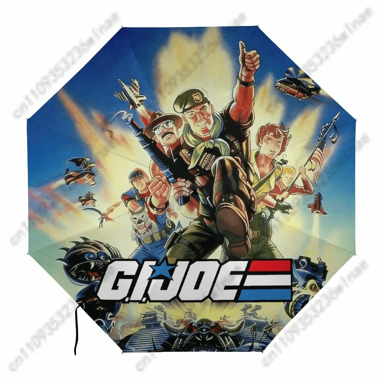 

G.I. Joe 2 Fold Automatic Golf Umbrella Windproof Waterproof Folding Umbrella Fashion Lightweight Cosplay Sun Umbrella