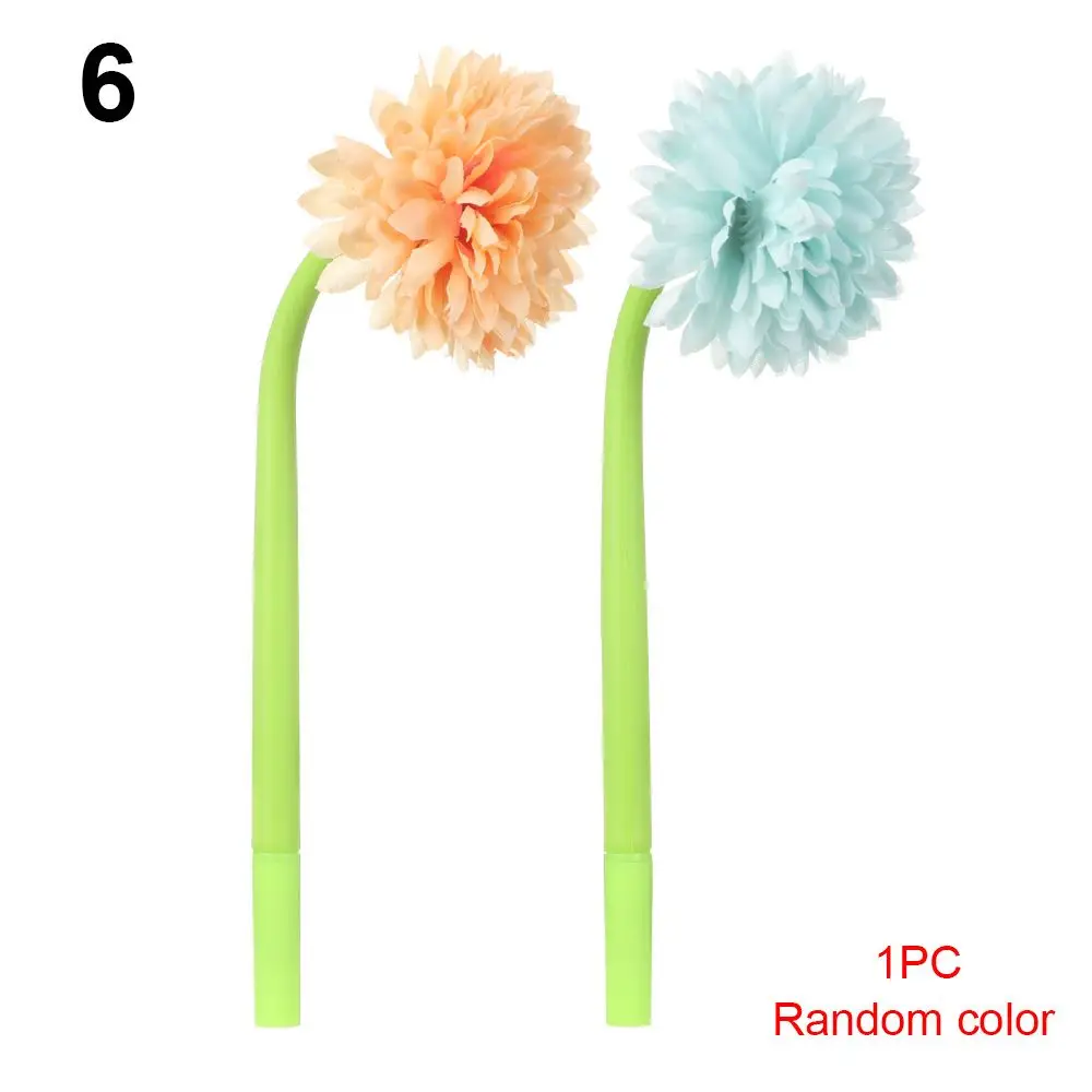 

Gifts Signature Stationery 0.5mm Black Ink Gel Pens Neutral Pencil Flower Pencils Silicone Pen