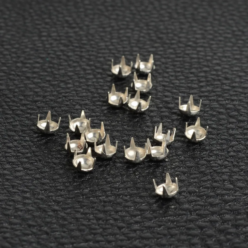 Round Metal Rivet for Cloth Sewing, Spike and Studs, Dome Punk Rock Bag, Belt, Bracelets, Pants Parts, Claw Rivet,100PCs, 5mm