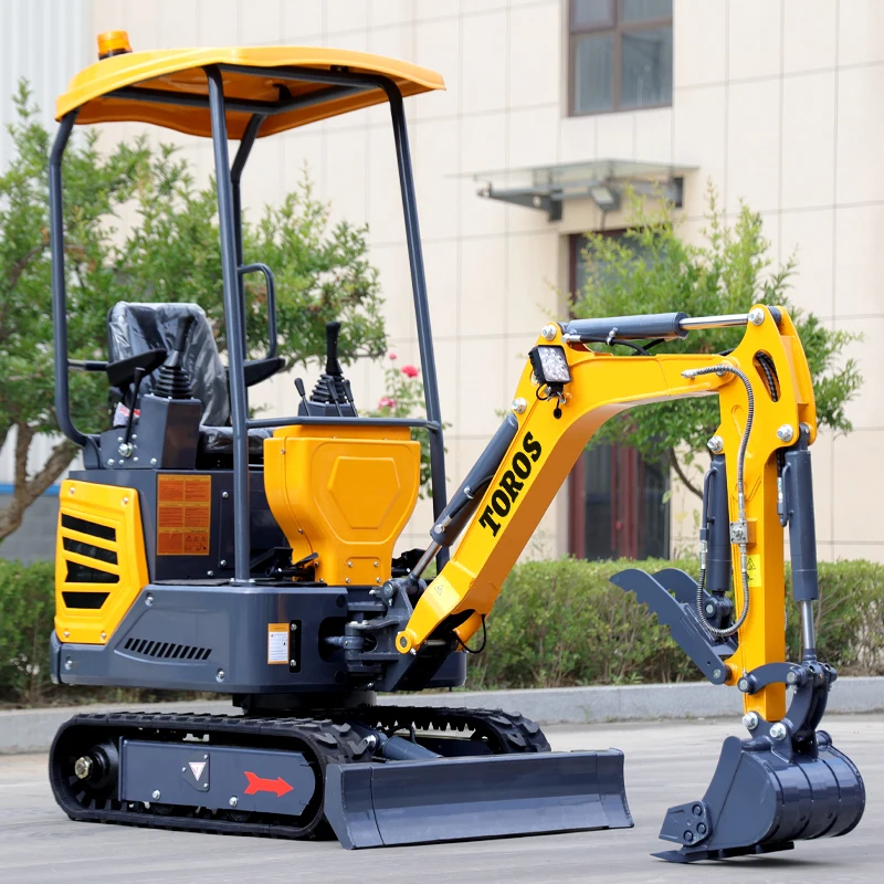 Customize small excavator agricultural trenching and soil plowing 1.2t 1.8ton 3tons track extendable 1ton hydraulic excavator