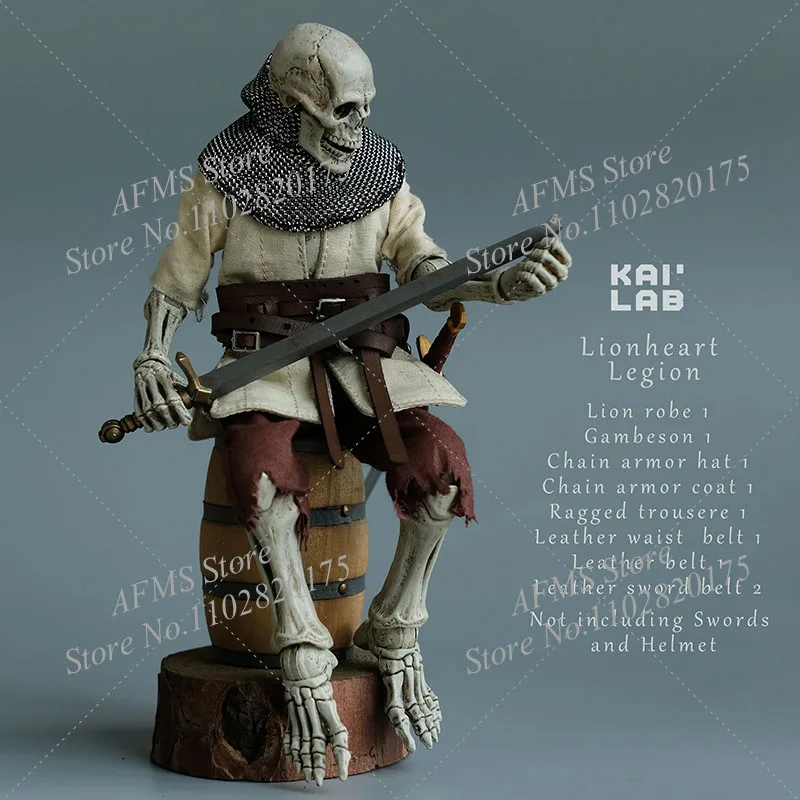 

KAILAB 1/12 Солдат Четыре Рыцари Череп Волна Лев сердце Легион Ревервательный комплект одежды Замок Броня Подходит для 6-дюймовой экшн-фигурки тела