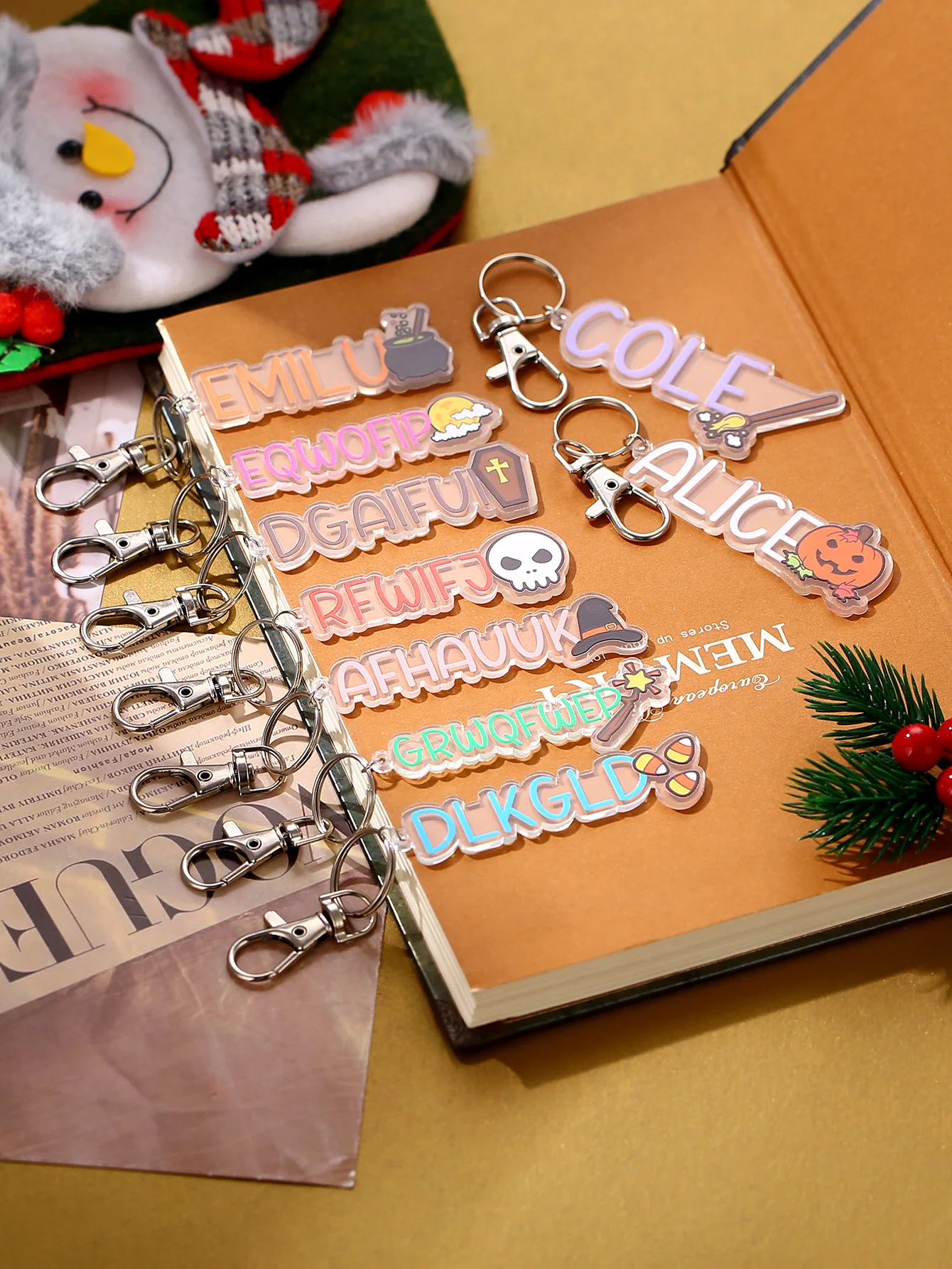 

Customizable Acrylic Keychain Pendant Hanging Decoration for Birthday Gifts Family And Friends Personalized Home Decor