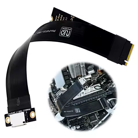 M.2 NVMe PCIE 4.0 To Oculink SFF-8611 SFF-8612 Female Socket Cable Extension Cable for Stable Transmission in Gaming PC