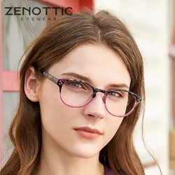 ZENOTTIC Retro Reading Glasses Hyperopia Presbyopia Clear Eyeglasses Women Men