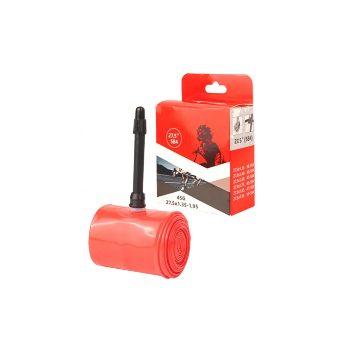 

27,5 дюймов 1,35-1,95 45 мм 27,5 дюймов велосипедная камера устойчивая к проколам внутренняя трубка Presta клапанная трубка стабильное давление в шинах