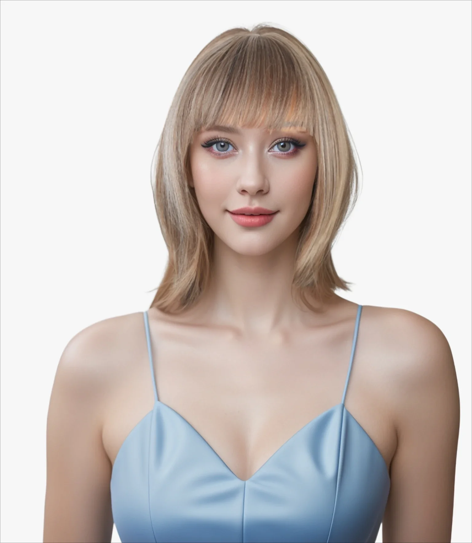 HOVOX Women's Brown Short Straight Bob Playful Daily Wear Party European and American Whites Natural Heat Resistant Wig