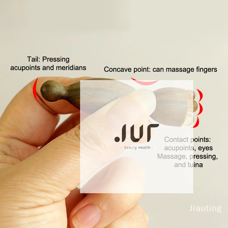 

Инструменты для массажа лица из сандалового дерева, Гуа Ша, массажные палочки для ухода за кожей лица, массажер в форме стручка лотоса, инструмент для физиотерапии лица