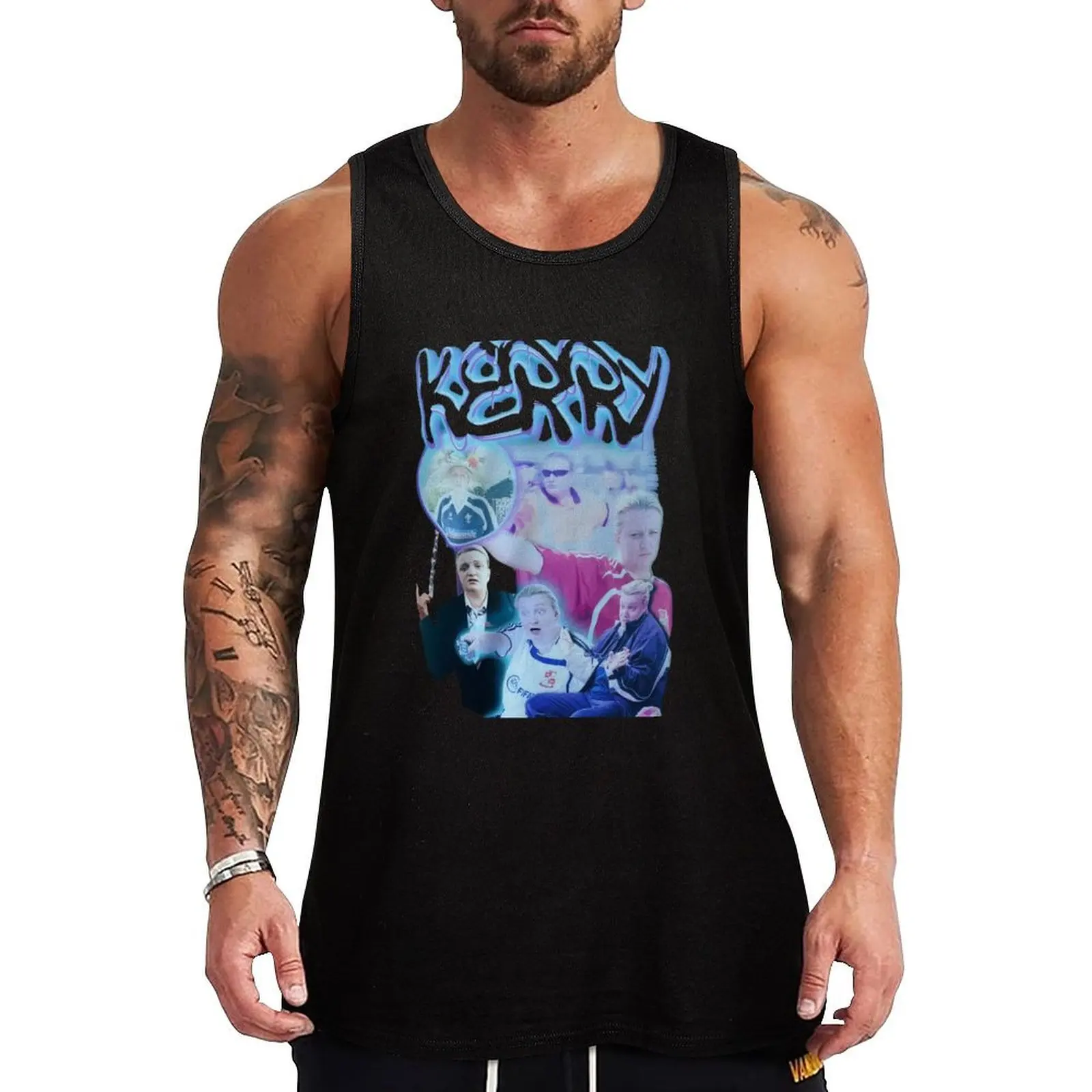 Kerry Mucklowe Homage Tank Top man sexy?costume Men's clothing brands t shirt gym sleeveless Men's t-shirts