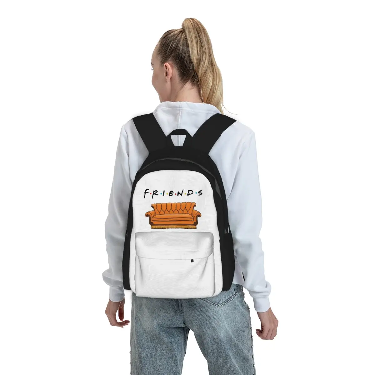 

Friend TV Show Backpack Student BookBag Children School Bag Computer Shoulder Bags for Men Women