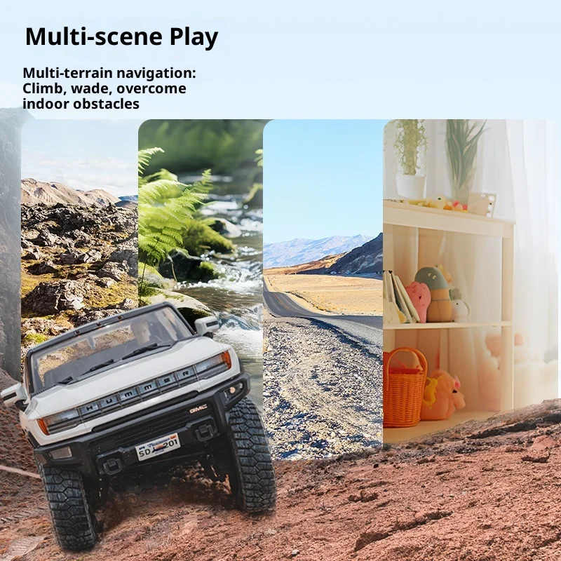 

Fms Fcx18 Simulation Hummer Ev Hummer Pickup Remote Control Electric Off-Road Vehicle Climbing Car Two-Speed Four-Wheel Drive