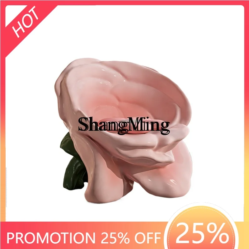 

CL Rose Single Casual Chair Backrest Bedroom Villa Showroom Furniture Seat