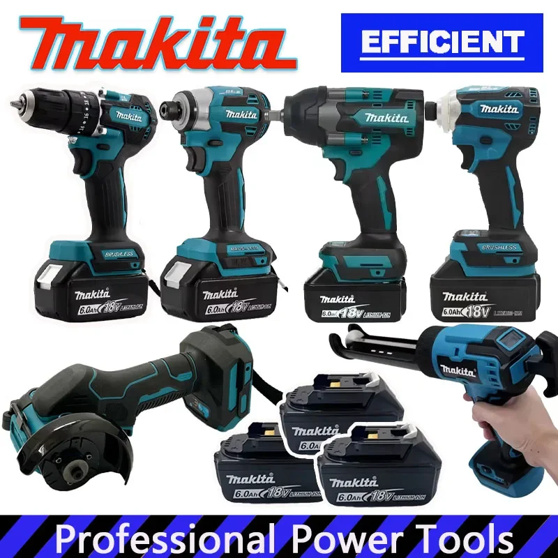 

Ударный шуруповерт Makita, аккумуляторная отвертка, электрическая сабельная пила, различные модели портативных беспроводных электроинструментов