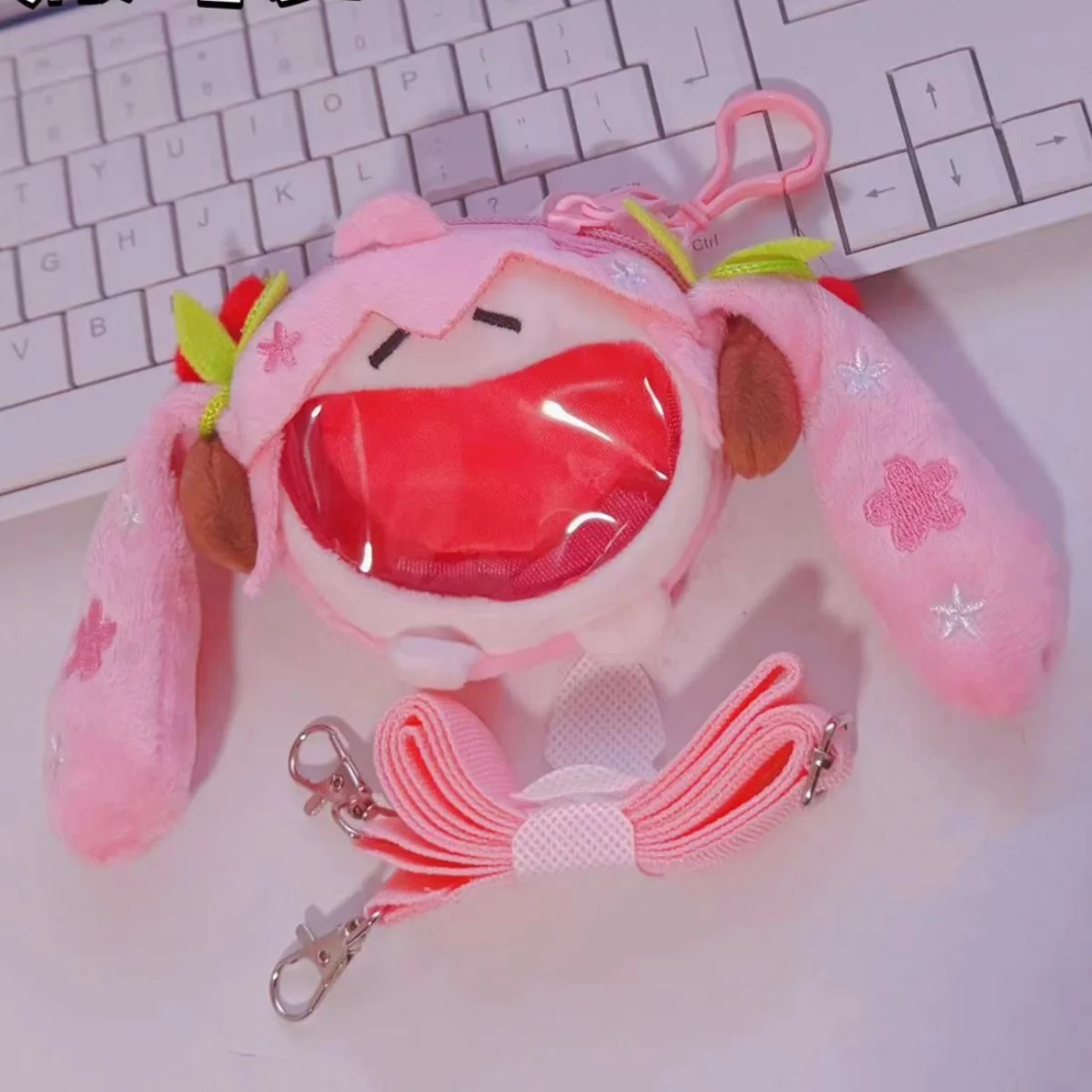 

Hatsune Miku Sakura Hatsune cute mini coin wallet slanted across one shoulder Storage Student backpack Anime Kawaii coin pouch