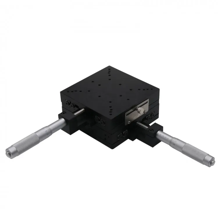 SEMY120-AC 120x120mm 2-Axis XY Micrometer Linear Stage Manual   w/Crossed-Roller Bearing