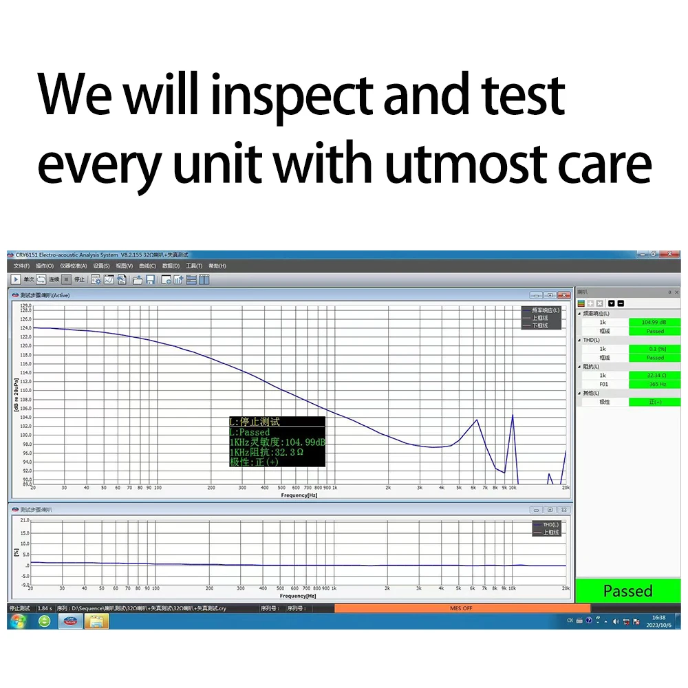 QIGOM 1 Pair DIY Headset Unit K1006 10MM 32Ω 99dB, HIFI In-ear Earphone Units, Bass Vocal, Composite Titanium Film Driver